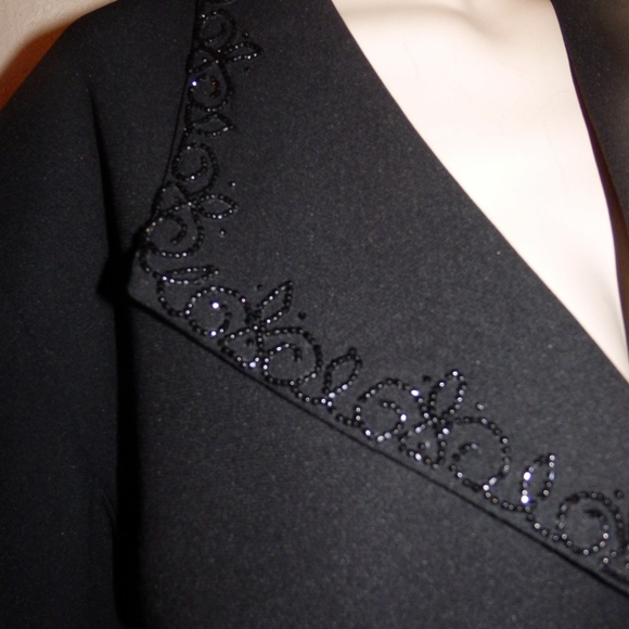 Le Suit Petite Black Dressy Skirt Suit Size 14P - Picture 7 of 7